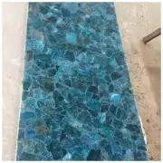 48"x30" Blue Apatite Crystal Slab Semiprecious Crystal Slabs For Floor Wall Tile