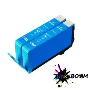 2 Cyan Ink Cartridge replace for HP 902XL Officejet Pro 6960 6970 6968 6975 6978
