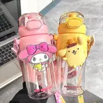 三麗鷗 600ML TRITAN SANRIO KUROMI 水杯不含 BPA 安全鎖防漏卡通運動水壺 KANAK BO