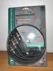 NEW Monster Cable Interlink 250 RCA Connection Audio Interconnect 8M/26.2 ft