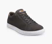 Allen Edmonds Z8140 Mens Grey Suede Courtside Lace-Up Casual Sneakers Size 11.5D