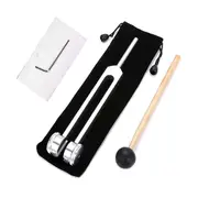 128 Hz Tuning Fork Weighted -acoustic Tuning Fork For Therapy 128 Hz Acoustic Slider Tuning Fork Silver