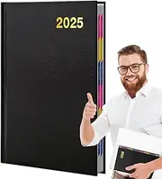 2025 Notebook - Subject Notebooks - Portable College Hardcover Notebooks A5 for Taking Note Calendar 2025 for Writing