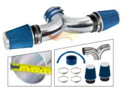 BCP BLUE For 05-10 Grand Cherokee Commander 5.7 6.1 Dual Twins Air Intake Kit
