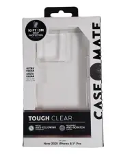 Tough Clear iPhone 13 Pro 6.1” Phone Case 10Ft Drop Protection Anti-Scratch