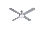 Devanti 52'' Ceiling Fan AC Motor w/Light w/Remote - Silver