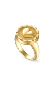 Pamela Zamore Love Diamond Signet Ring in Gold at Nordstrom, Size 7