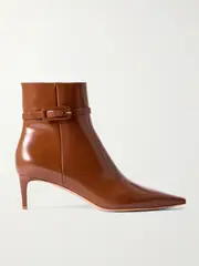 [Gianvito Rossi] Gianvito Rossi - Tokio 55 Leather Ankle Boots - Brown - IT40 IT 40 Brown