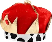 Parliky 1Pc Crown Dog Hat Decorative Pet Headwear for Birthday Parties Stylish Cloth Material Wear Resistant Durable Comfortable Fit for Dogs Cats Adorable Design for Celebrations