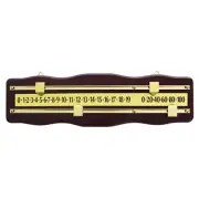 Pool Billiard Table Snooker Scoreboard Mahogany and Brass Man Cave Games Gift