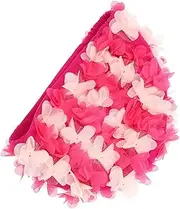 SUPVOX Petals Design Women Shower Hat Decorative Bath Cap for Pool and Home Use Stylish Retro Floral Swim Cap Comfortable Fit for Hair Protection and Reduced Drag