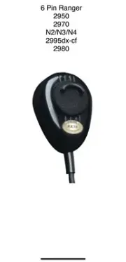 ROAD KING RK56 6 Pin RANGER Dynamic Noise Canceling CB Mic 2950 2970 2995dx 2980