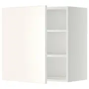 METOD wall cabinet with shelves, white/Veddinge white, 60x37x60 cm