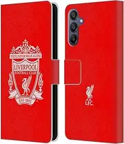 Head Case Designs Officially Licensed Liverpool Football Club Red Crest 2 Leather Book Wallet Case Cover Compatible with Samsung Galaxy A15