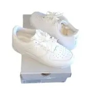 NIKE AIR FORCE 1 '07 New White on White USA Outdoor Athletic Athleisure Workout
