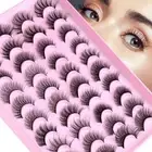 Natural Look Fluffy Volume Fake Eyelashes False Eyelashes Wispy Mink Lashes