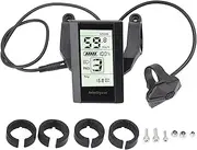 LCD Display, 24V 36V 48V 52V 800S Display, for BAFANG BBS01B BBS02B BBSHD Motor Electric Bike Bicycle Ebike Computer with 4 Washers, for Handlebar Electric Bikes