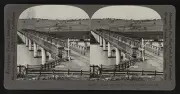 A bridge over the Murray River, South Australia Old Photo