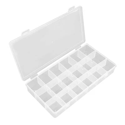Craft Organizers And Storage Box 18 Grids Clear Plastic Bead Organizer 18 grids