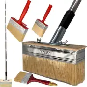 Deck Stain Brush with Long Handle 7 Inch Deck Stain Applicator with 5.25ft
