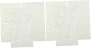 SHINEOFI 2pcs 3 Planner Binder Refills Notebook Refills Loose-leaf Binder Paper