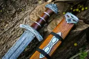 Custom Handmade Damascus Steel Norseman Battle Ready Viking Sword | Nordic Sword