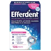 Retainer & Denture Cleaner Tablets, Complete Clean , 126 Count