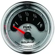 Autometer American Muscle Fuel Level Gauge Electric - 240 - 33 Ohm, 2 1/16 Inch, Short Sweep, AU1217