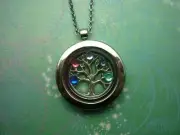 Ready to Wear Floating Charm Locket Necklace - with Tree of Life Charm