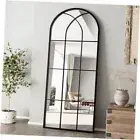 Mirror Full Length, 71"x32" Large Arched Mirror, 71"L x 32"W Antique Mirror