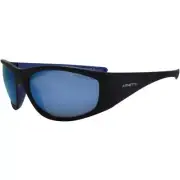 Arnette AN 4331 292322 Polarized Ilum Matte Black Blue Water Lens Sunglasses