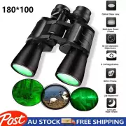 180x100High Power Military Binoculars Day/Night BAK4 Optics Hunting Camping+Bag
