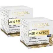 2 x L'oreal Paris Age Perfect Night Cream 50ml