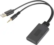 Bluetooth 5.0 Receiver Adapter USB + 3.5mm Jack Stereo Audio For Car AUX Speaker