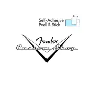 2-Pack Custom Shop Headstock Decal Sticker Decal Ultra-hi-res NEW