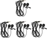 UPKOCH 8 Pcs Lavalier Microphone Clip on Microphone Recording Microphone Mini Microphone Smartphone Microphone Interview Recording Mic Lav Mic Microphone for Lectures Tiny Microphone Aps