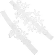 [FOMIYES] Elegant Lace Bride Garters Comfortable Elastic Wedding Accessory for Bride for Parties Engagements and Special Occasions Fits Thigh Circumference