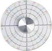 Xunweiad Acrylic Round Aliquot Drawing Line Ruler Clay Engraving Marking Ruler Trimming Center Point Auxiliary Turntable Large