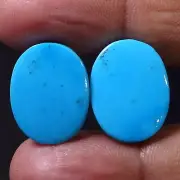 23.40 Cts Natural Amazonite Matched Pair Cabochon Gemstone For Jewelry Supply