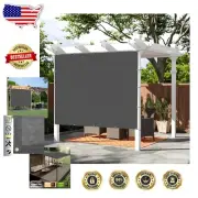 6x6 FT Dark Grey Sun Shade Cloth - 95% UV Protection with Reinforced Grommets