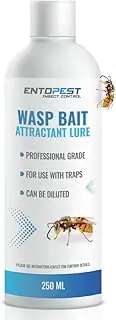 Entopest 250ml Wasp Lure Liquid Trap Bait - Professional Strength Bait Attractant for Hanging Wasp Pots (Garden & Outdoor Use)