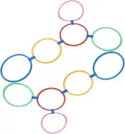 Happyyami Ring Games Set for Kids Sensory Integration Agility Training Play Giant Set with Connectors