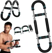 U-Shape Twister Arm Exerciser, Adjustable Chest Expander, Biceps,Triceps,Shoulders,Back,Forearm and Inner Thigh Workout ,Upper Body Strength Training,Portable Spring Resistance Home Fitness Equipment