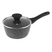 Salter Megastone 16cm Saucepan Non-Stick Pot Induction/Gas Cookware w/ Lid SLV