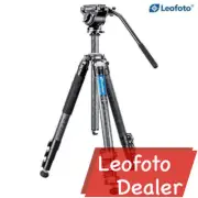 Leofoto Video Tripod Kit LV-284C+BV-5 Carbon Fiber with Center Column/ bag
