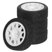 4pcs 68mm Flat Sports Rally Wheel Tires for 1:10 Tamiya XV02 Labyrinth Tire LC PTG Off-road 94123 Kyosho FW06 RC Car Par