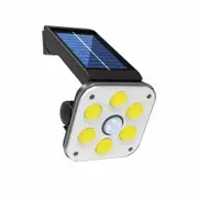 Solar Light Outdoor 54 COB LED Motion Sensor Light, 2400mah Wide Angle Illumination, 3 Modes Wireless Security Wall Lighting