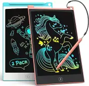 2 Pack LCD Writing Tablet, 8.5 Inch Colorful Doodle Board Drawing Tablet for Kid