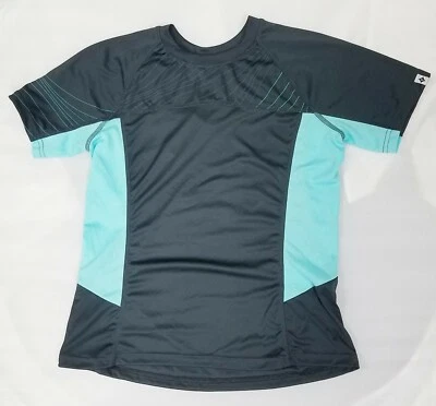 Specialized Women's Andorra Comp Short Sleeve Jersey, Carbon/Light Teal, X-Small