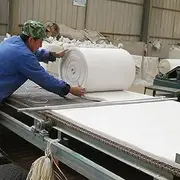 WMEIE Ceramic Fiber Blanket, Fireproof Insulation Blanket 2300F For Forge Furnace Wood Stove Fireplace Kiln Pizza Oven (Color : White 0.61x1m, Size : 50mm)